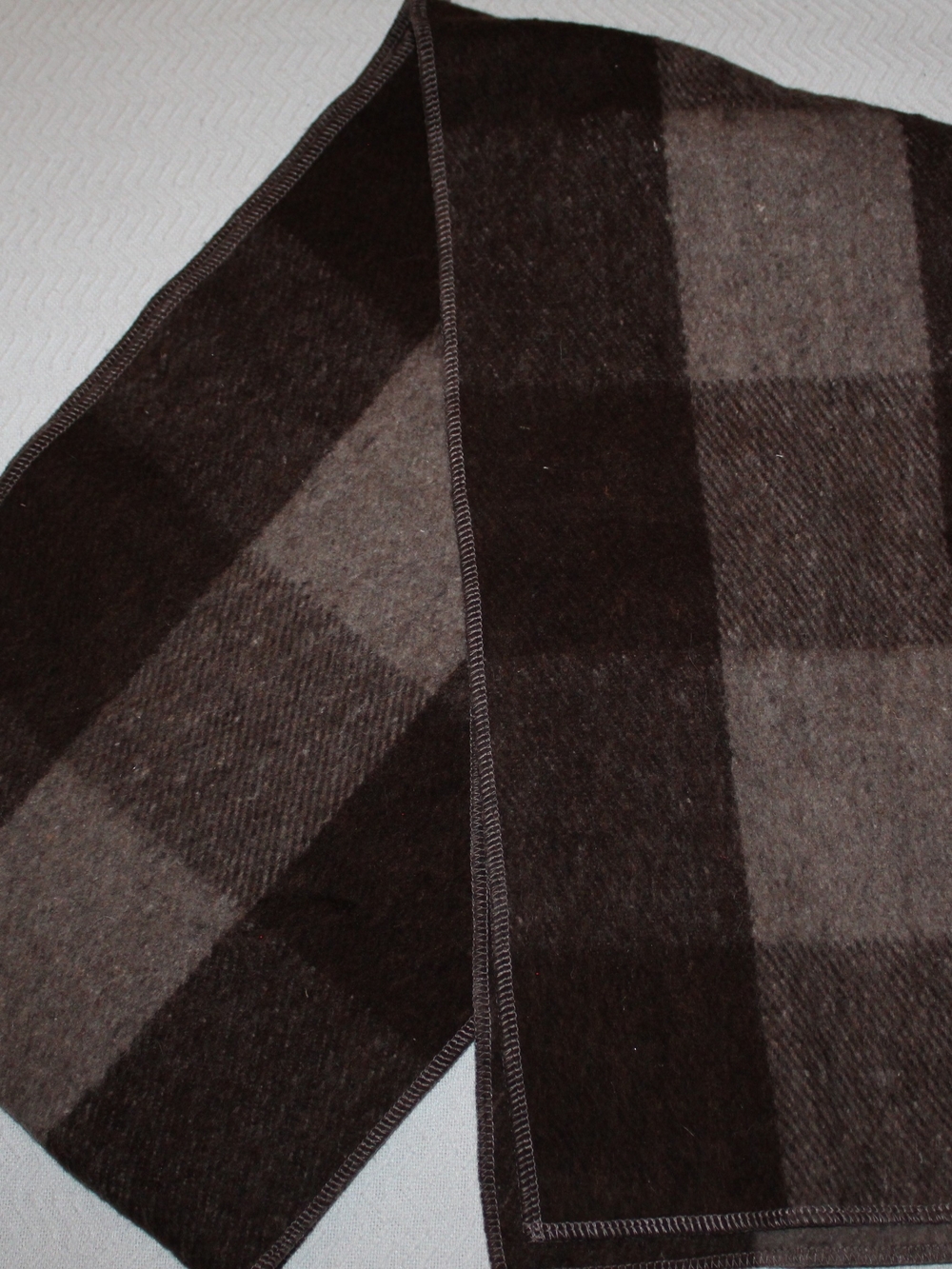 Whiteknuckler Red/Gray 100% Wool Prototype Never Released Scarf Made in USA